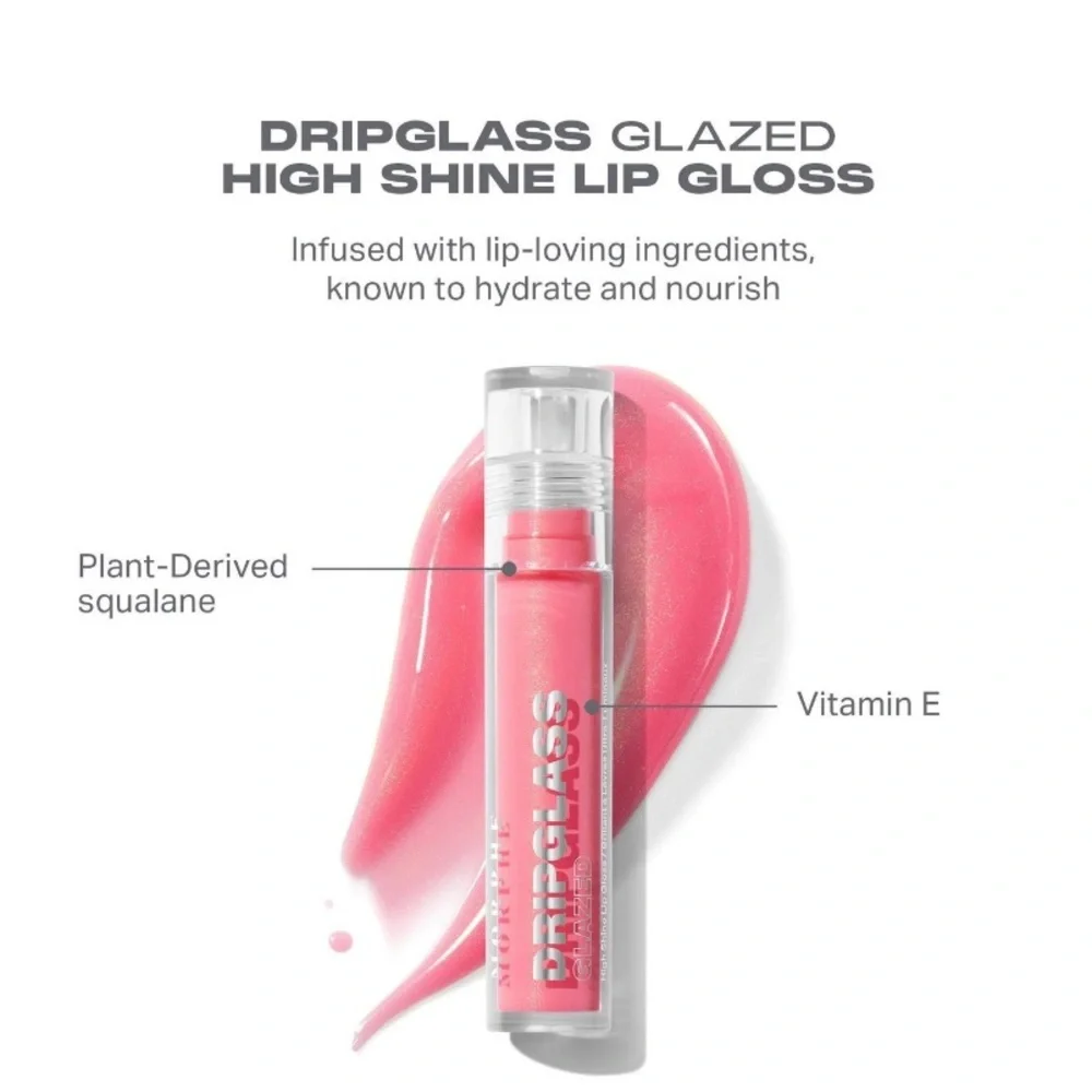 MORPHE Dripglass Glazed High Shine Lip Gloss In Raspberry Reflection